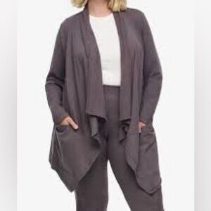 Daub Valencia Bamboo Cotton Open Cardigan Jacket Sz S